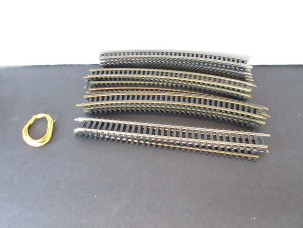 Atlas 18" Radius Brass Track 19 Curved 6 Straights no box  S31P