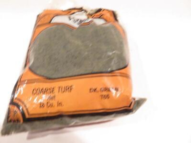 WOODLAND SCENICS T65 DARK GREEN COARSE TURF - OPENED- SALE- M16 WOODLAND SCENICS T65 DARK GREEN COARSE TURF - OPENED- SALE- M16