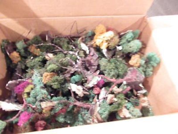 LARGE BOX ASSORTED TREES AND LYCHEN - FAIR- W71R