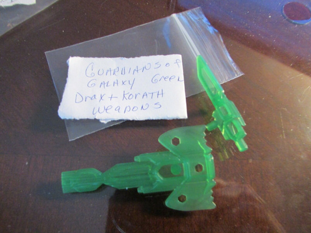 HASBRO GUARDIANS OF THE GALAXY GREEN WEAPONS DRAX & KORATH  L7
