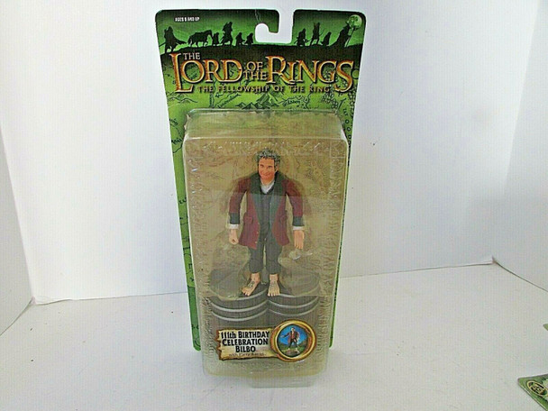 TOY BIZ 81441 LORD OF RINGS FELLOWSHIP 111TH BIRTHDAY BILBO  FIGURE NEW L11