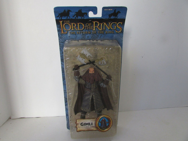 TOY BIZ 81359 LORD OF RINGS RETURN OF KING GIMLI FIGURE NEW  L18-LotD