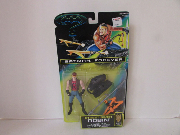 KENNER 64144BATMAN FOREVER ACTION FIGURE STREET BIKER ROBIN NEW  L18-LotD