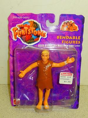 MATTEL ACTION FIGURE- THE FLINTSTONES MOVIE- BENDABLE BARNEY- NEW- L181