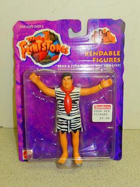 MATTEL ACTION FIGURE- THE FLINTSTONES MOVIE- BENDABLE FRED- NEW- L181
