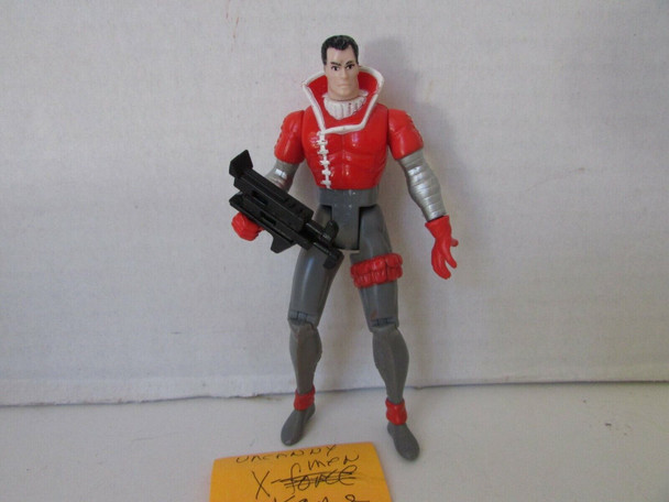 1991 MARVEL ACTION FIGURE X MEN UNCANNY KANE W/GUN TOY BIZ 4.5" LOOSE  L236