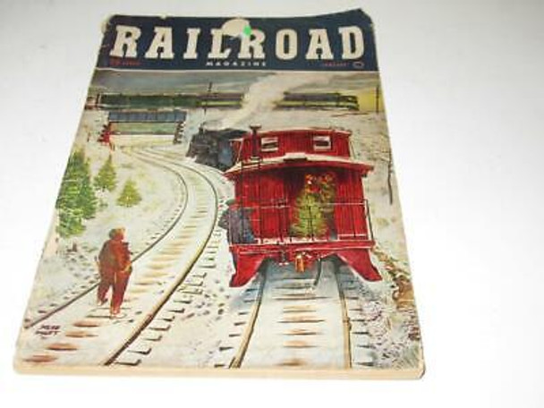 VINTAGE RAILROAD MAGAZINE- JANUARY 1951- FAIR- W4