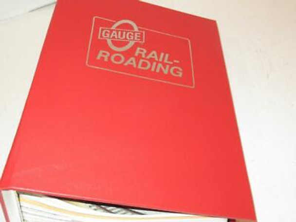 O  GAUGE RR MAGAZINE BINDER- 1990/1991 - 10 ISSUES- LN- HH1