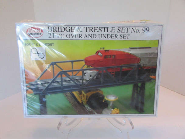 Model Power #99 21 Pc Bridge & Trestle Set  Model Building Kit Sealed  S31