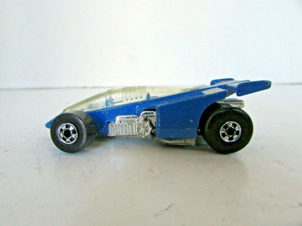 MATTEL 1987 HOT WHEELS DIECAST CAR BLUE RACE CAR JET F-3 1/64TH 