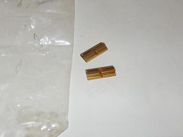 LIONEL G SCALE - PAIR OF BRASS RAIL JOINERS -  NEW- H34