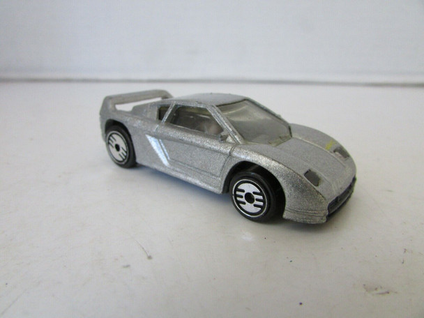 MATTEL HOT WHEELS 1990 SILVER METALLIC CAR MALAYSIA  H2