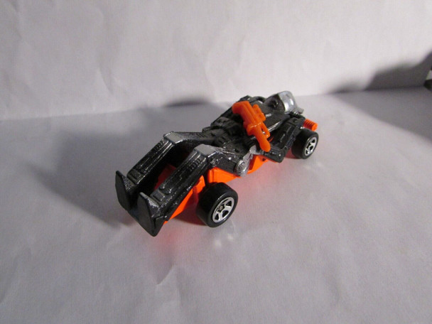 MATTEL 1986 HOT WHEELS ZOMBOT SPEED DEMON RACE CAR ORANGE GUN  H2