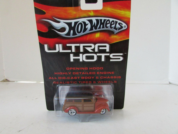 HOT WHEELS L0493 ULTRA HOTS '37 FORD WOODY RUST BROWN   LotD