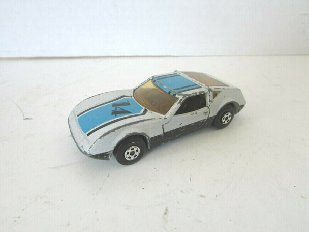 MATCHBOX DIECAST CAR SUPERFAST NO.14 RALLYE ROYAL WHITE BLUE STRIPE LESNEY   H2 