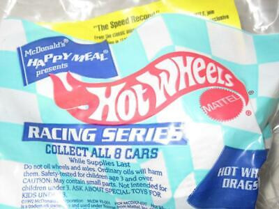 McDONALDS HAPPY MEAL - DIECAST HOT WHEELS- DRAGSTER-YELLOW- NEW- W23