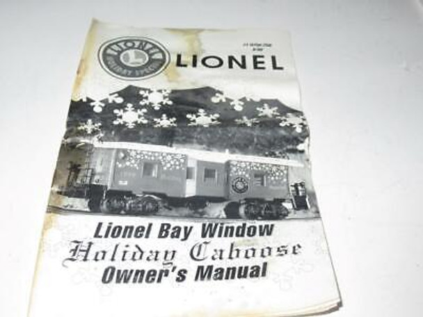 LIONEL -  HOLIDAY BAY WINDOW CABOOSE WITH SOUND BOOKLET- FAIR - W46Z