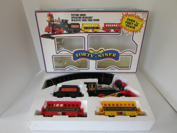 VTG 1988 SCIENTIFIC TOYS #6032 BATTERY OPERATED TRAIN SET FORTY NINER SMOKES 