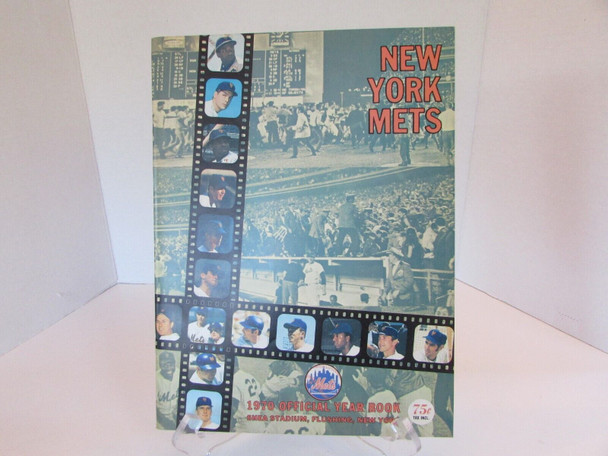 New York Mets Official Yearbook 1970 Shea Stadium MLB World Champions LotH