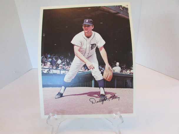 Denny McLain Color 7.75" x 9.75" Photo Detroit Tigers 1960's   LotH