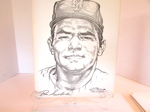 Portfolio of Stars B & W Prints by Stark NY Mets Ron Swoboda 1969 NY News LotH