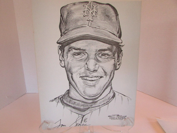 Portfolio of Stars B & W Prints by Stark NY Mets Tom Seaver 1969 NY News LotH