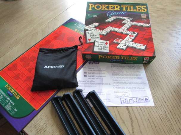Masterpieces 21511 Poker Tiles Game 2-4 Players Ages 12 & Up