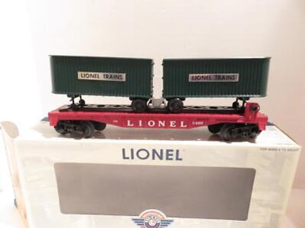 LIONEL TRAINS 39423 PWC #3460 LIONEL LINES FLAT W/TRAILERS  0/027 NEW-
