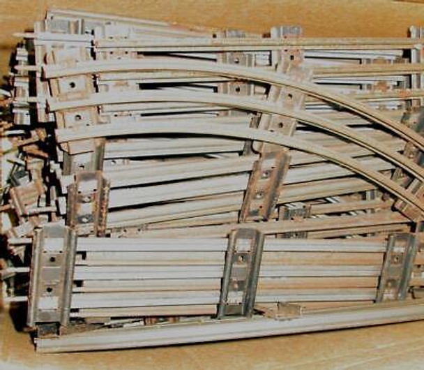 LIONEL POST-WAR O GAUGE TRACK- 100 ASSORTED SECTIONS FAIR MIXED