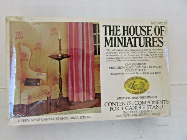 HOUSE OF MINIATURES 40013 QUEEN ANNE CANDLE STAND DOLLHOUSE NEW L165