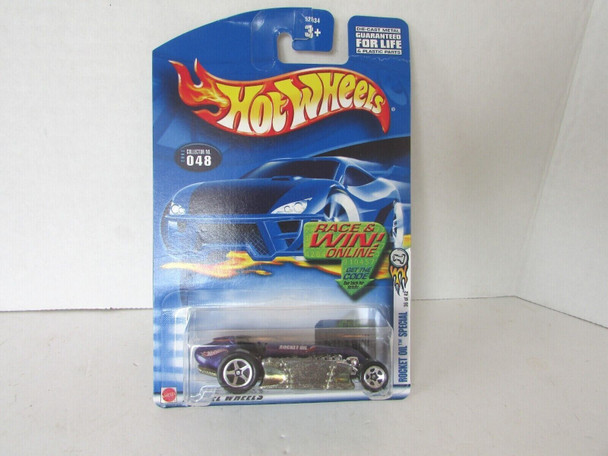 MATTEL 52934 HOT WHEELS DIECAST CAR ROCKET OIL SPECIAL #048 PURPLE 1ST ED. LotD