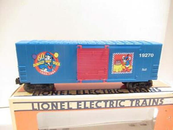 LIONEL 19270 - DONALD'S 60TH BIRTHDAY BOXCAR - 0/027- LN- BOXED- B12R