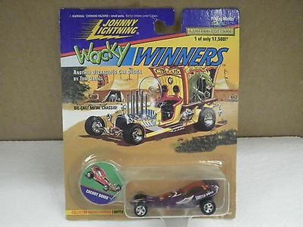 JOHNNY LIGHTNING WACKY WINNERS- 1/64TH SCALE DIECAST- CHERRY BOMB- NEW- L47 JOHNNY LIGHTNING WACKY WINNERS- 1/64TH SCALE DIECAST- CHERRY BOMB- NEW- L47