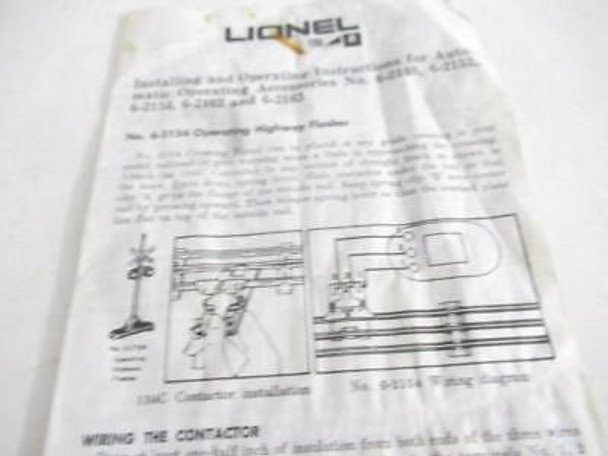 LIONEL MPC- INSTRUCTIONS FOR OPER. ACCESSORIES- FAIR - M7