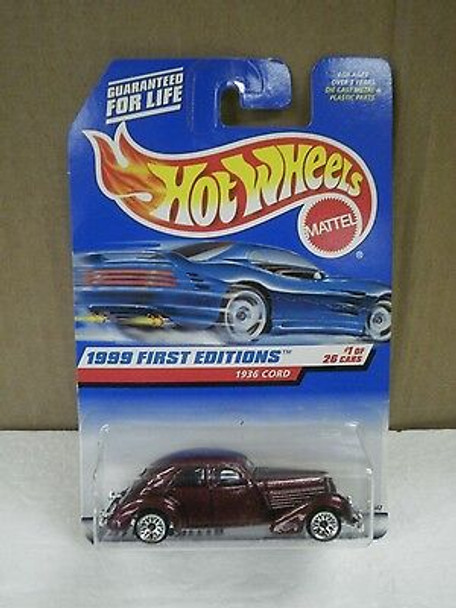 HOT WHEELS- 19642- 1999 FIRST EDITIONS 1936 CORD NO.649- NEW- L15