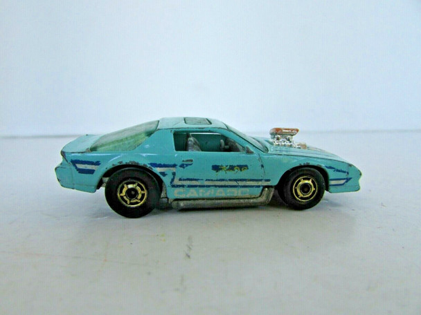 MATTEL HOT WHEELS 1974 BLOWN CAMARO AQUA 1983 MALAYSIA  H2