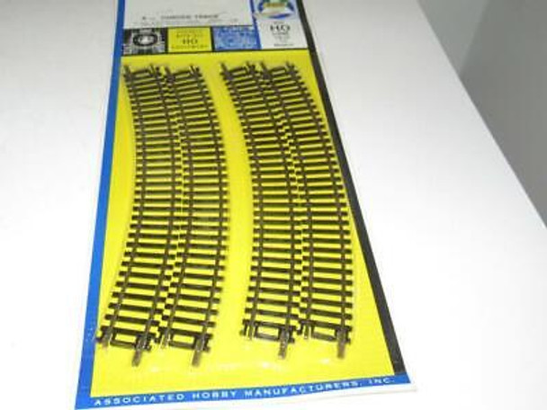 HO TRAINS- VINTAGE AHM 25604:119- 4 SECTIONS BRASS CURVED TRACK  NEW- S31S HO TRAINS- VINTAGE AHM 25604:119- 4 SECTIONS BRASS CURVED TRACK  NEW- S31S
