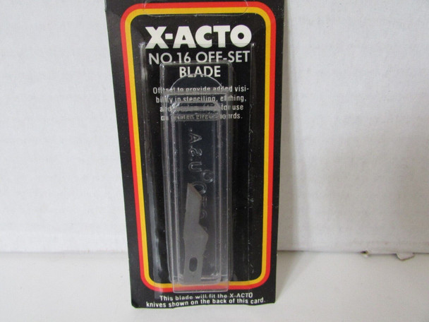 X-ACTO  X216 NO. 16 OFF SET BLADE 5 BLADES IN PKG NEW OLD STOCK  S1
