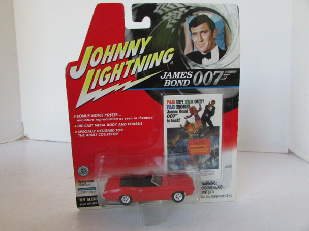 JOHNNY LIGHTNING DIECAST CAR  JAMES BOND 007 '69 MERCURY COUGAR RED NEW  LotD JOHNNY LIGHTNING DIECAST CAR  JAMES BOND 007 '69 MERCURY COUGAR RED NEW  LotD