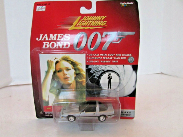 JOHNNY LIGHTNING DIECAST CAR JAMES BOND 007 SILVER CHEVY CORVETTE NEW L18 JOHNNY LIGHTNING DIECAST CAR JAMES BOND 007 SILVER CHEVY CORVETTE NEW L18