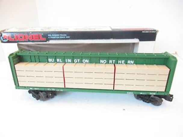 LIONEL 16371 BURLINGTON I-BEAM FLATCAR - 0/027- LN- BOXED- SH