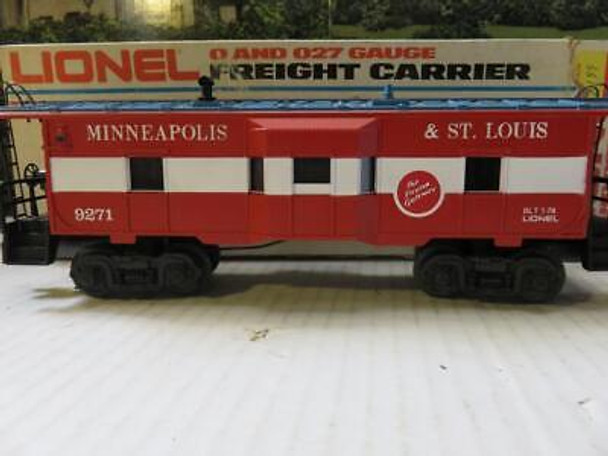 LIONEL TRAINS 9271 MINNEAPOLIS & ST. LOUIS BAY WINDOW CABOOSE - 0/027- LN .- B21