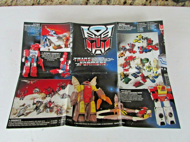 HASBRO TRANSFORMERS 1985 MORE THAN MEETS THE EYE BROCHURE FLYER   L9
