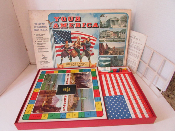 VTG 1970-75 CADACO GAME #1776 YOUR AMERICA BICENTENNIAL EDITION COMPLETE VTG 1970-75 CADACO GAME #1776 YOUR AMERICA BICENTENNIAL EDITION COMPLETE