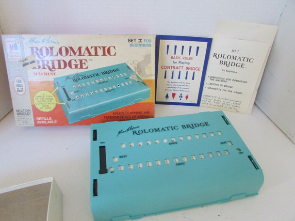 VTG 1969 MILTON BRADLEY ROLOMATIC BRIDGE MACHINE SET 1 FOR BEGINNERS COMPLETE