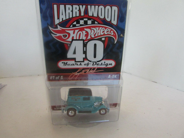MATTEL HOT WHEELS LARRY WOOD A-OK  LTD  DIECAST CAR BLUE NEW LotD