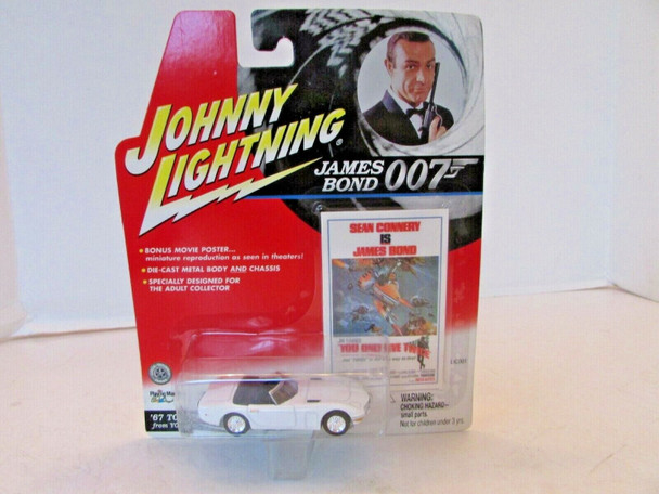 JOHNNY LIGHTNING DIECAST CAR JAMES BOND 007 1967 TOYOTA  2000 GT WHITE NEW L18 JOHNNY LIGHTNING DIECAST CAR JAMES BOND 007 1967 TOYOTA  2000 GT WHITE NEW L18