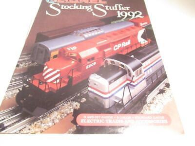 LIONEL TRAINS 1992 STOCKING STUFFER COLOR CATALOG LN - S16