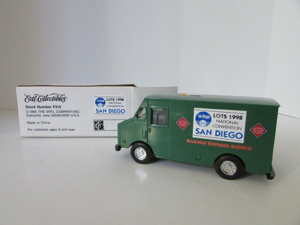 ERTL DIECAST F515 REA SAN DIEGO NAT'L CONVEN  DELIVERY STEP VAN GREEN LN  M12