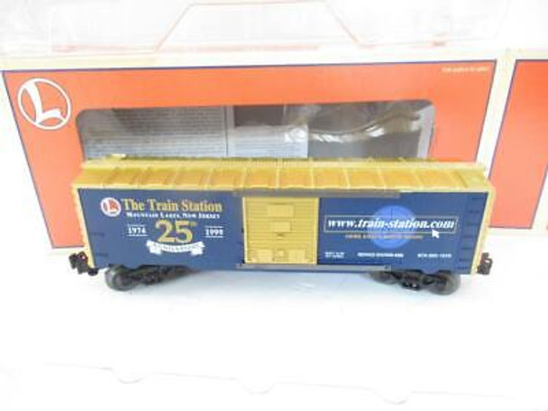 LIONEL LTD. PROD. 36215 TRAIN STATION 25TH ANNIV. BOXCAR- 0/027 - NEW- HB1